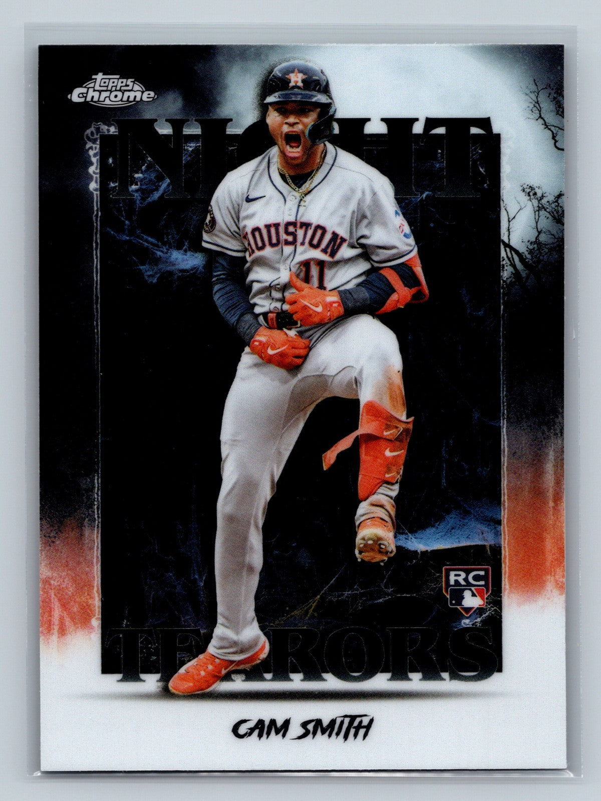 Cam Smith 2025 Topps Chrome Update Night Terrors RC #NT-19 Astros