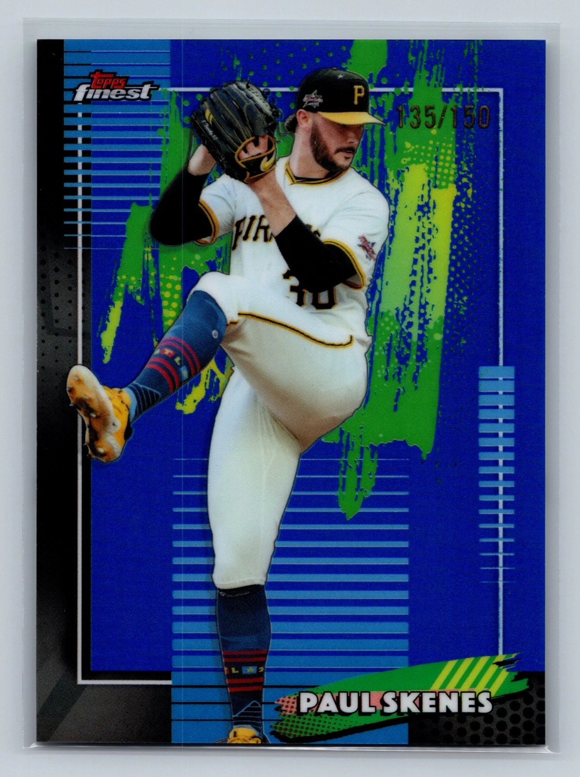 Paul Skenes 2026 Topps Finest Common Blue Refractor /150 #10 Pirates