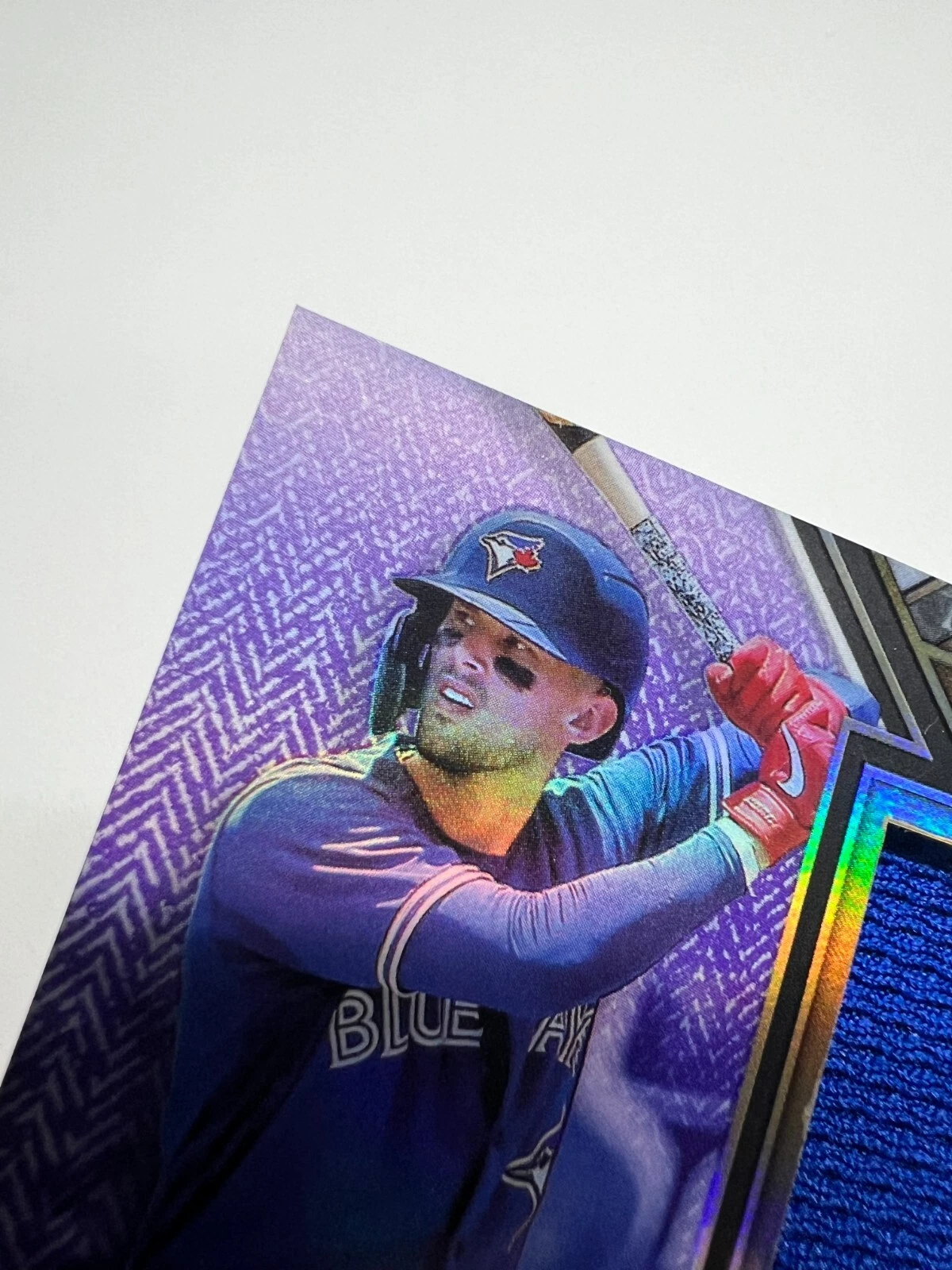 Cavan Biggio 2021 Triple Threads Single Jumbo Relic Auto /75 #ASJR-CB Blue Jays