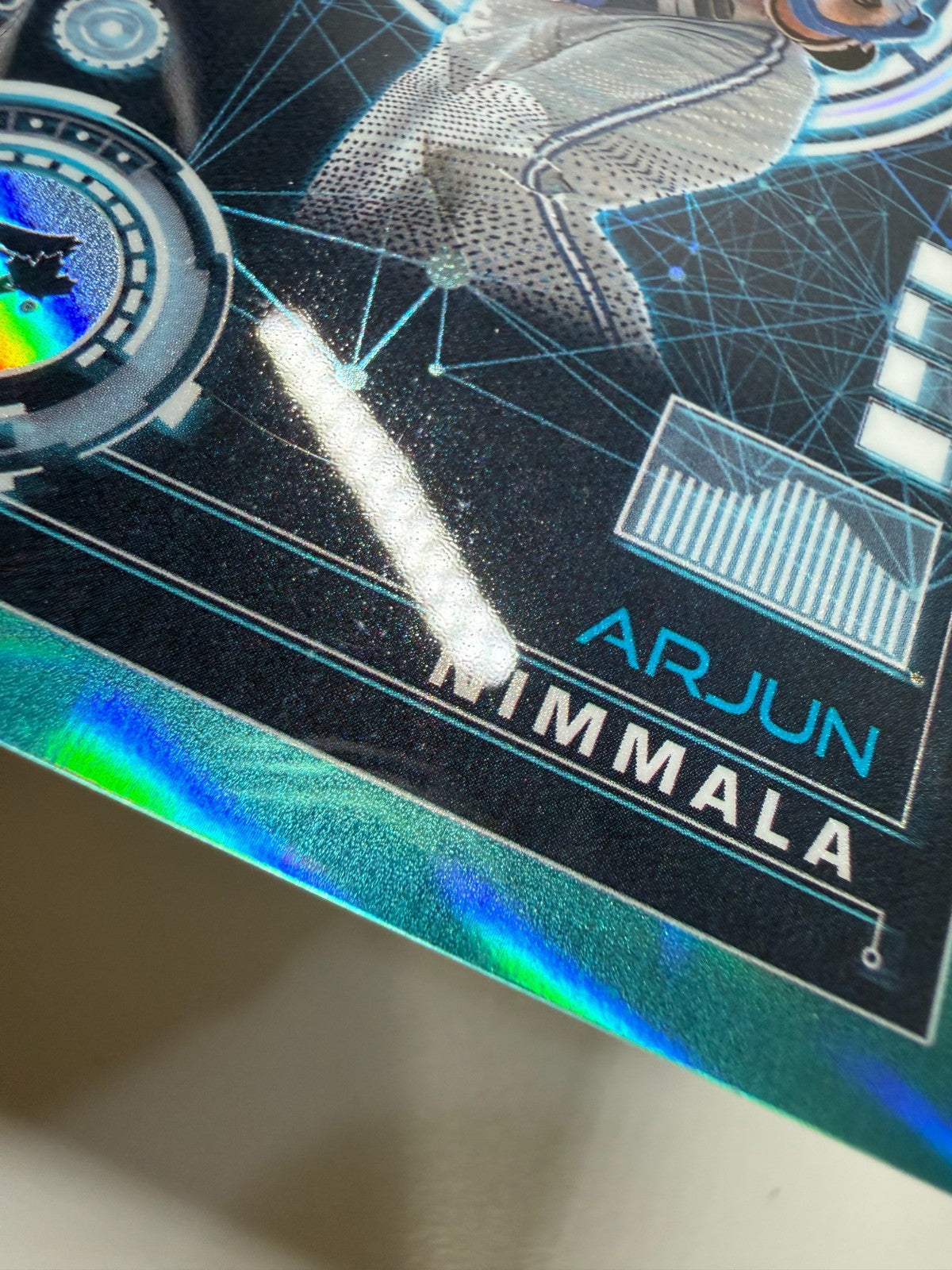 Arjun Nimmala 2024 Bowman Chrome AI Aqua Refractor /125 #BAI-18 Blue Jays