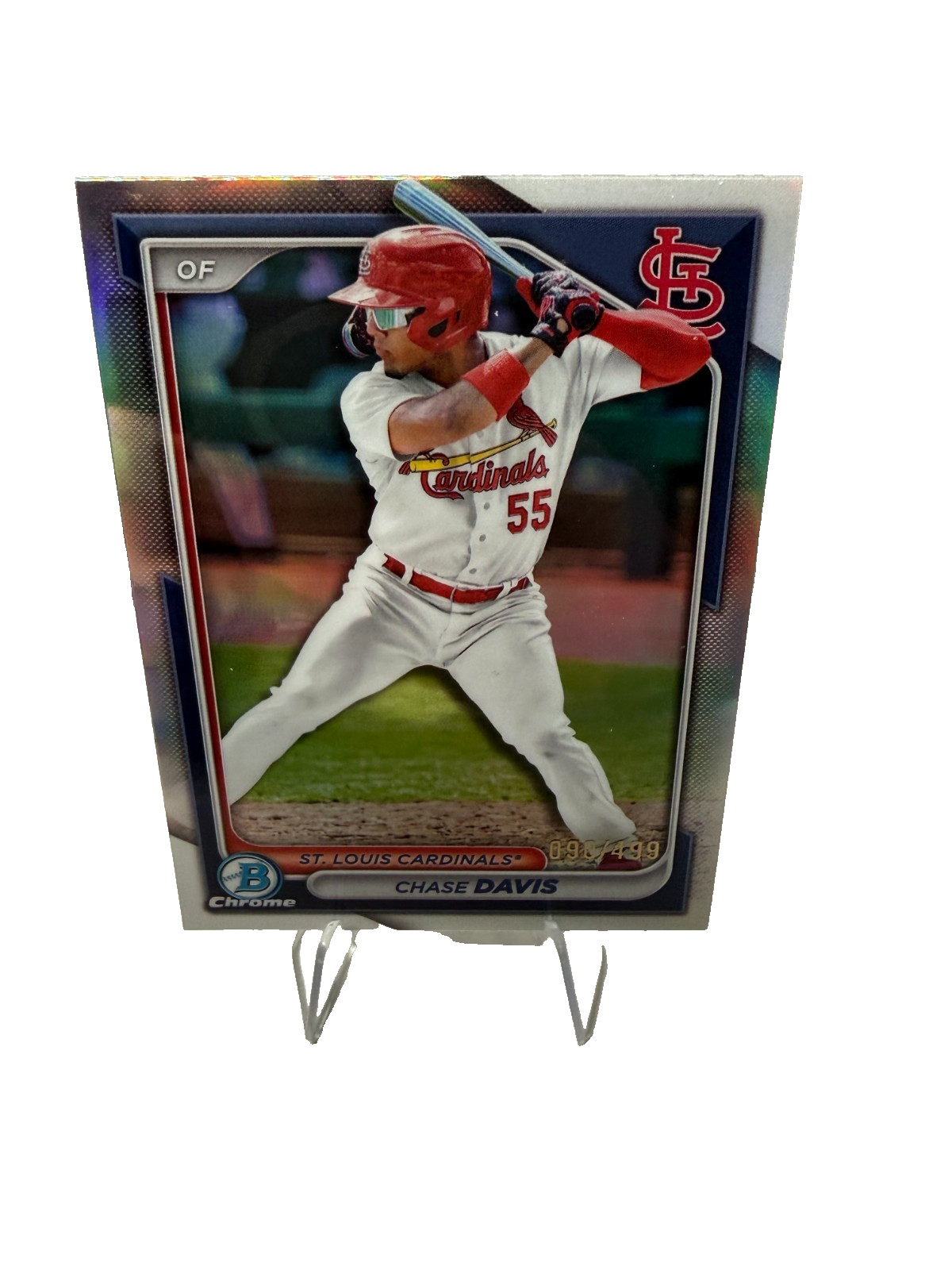 Chase Davis 2024 Bowman Chrome Prospect Refractor /499 #BCP-247 Cardinals