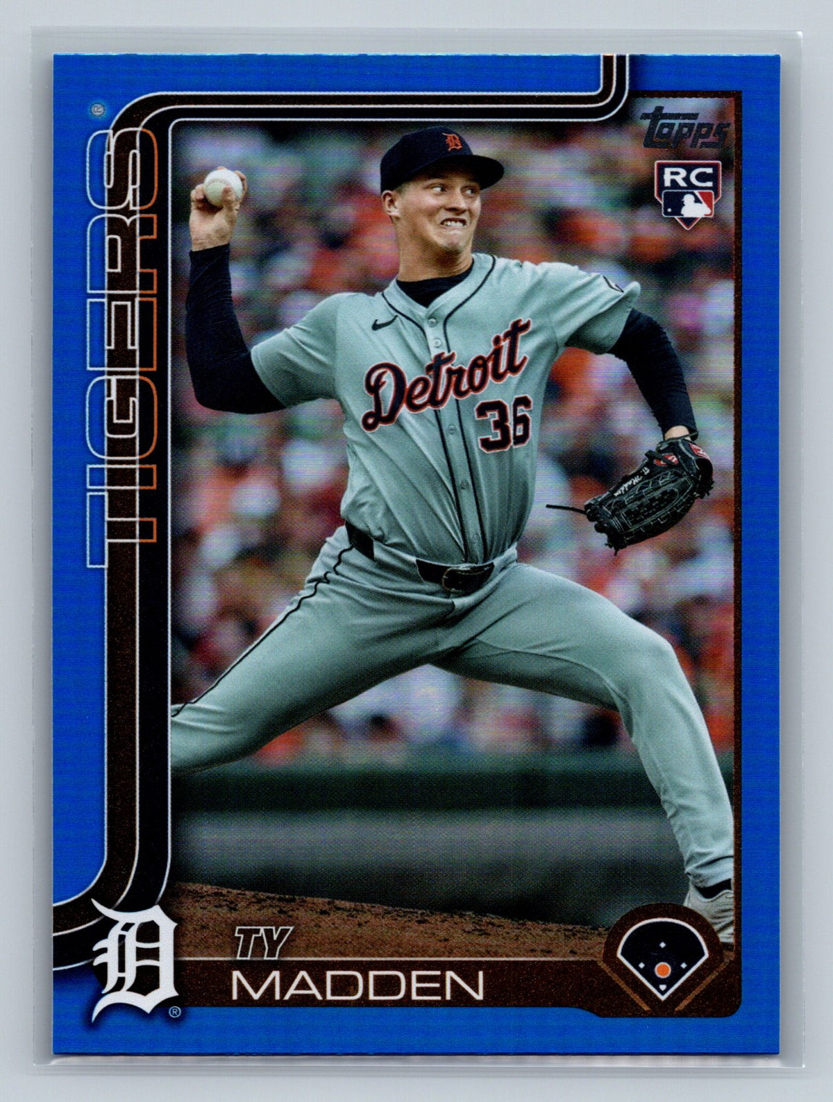 TY Madden 2025 Topps Series 2 Blue Foil RC /150 #483 Tigers