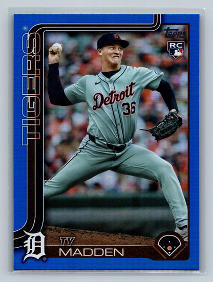 TY Madden 2025 Topps Series 2 Blue Foil RC /150 #483 Tigers