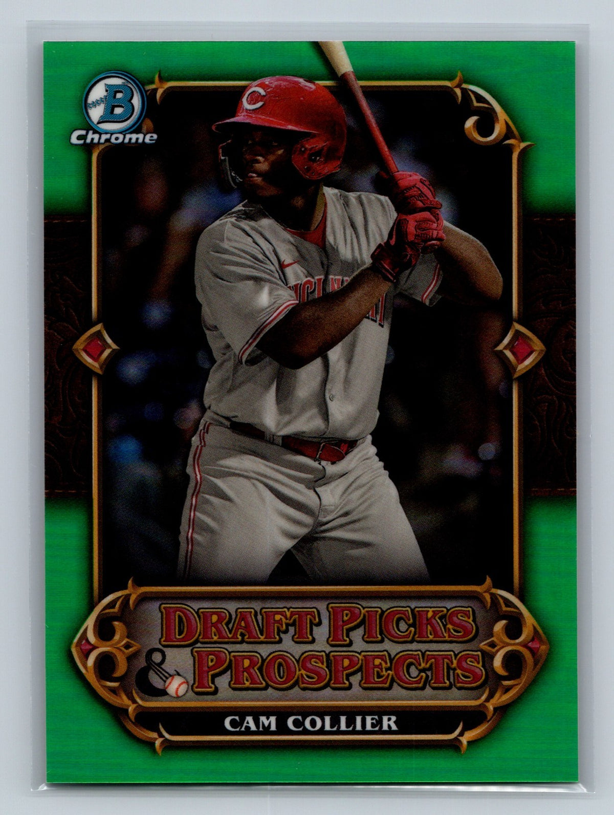 Cam Collier 2023 Bowman Chrome Draft Picks Prospects Green Refractor /99 #DPP-9