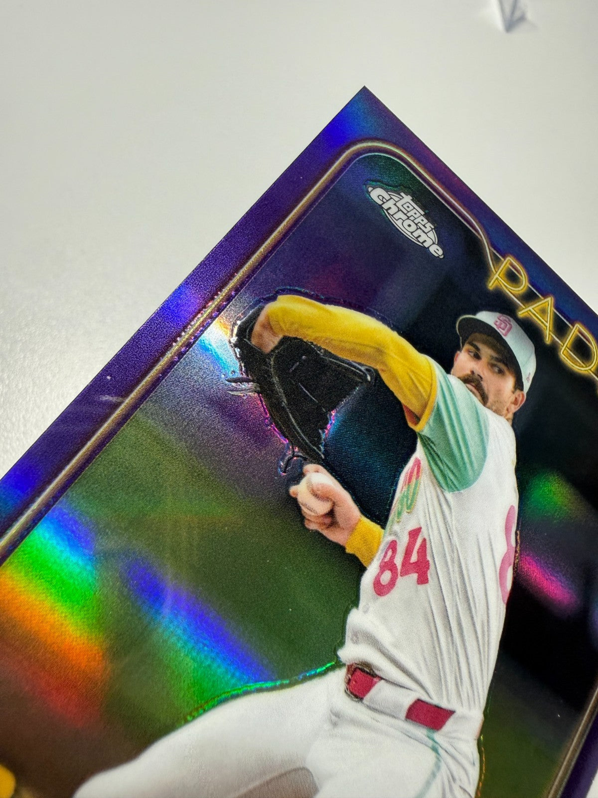 Dylan Cease 2024 Topps Chrome Update Series Purple Refractor /250 #USC184 Padres