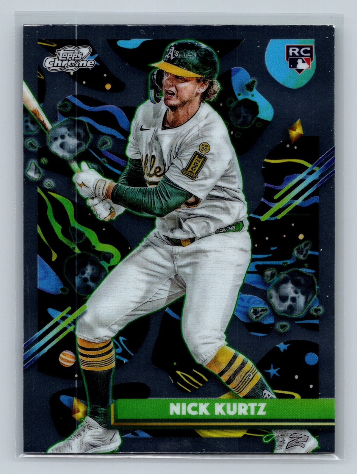 Nick Kurtz 2025 Topps Chrome Cosmic RC #183 Athletics