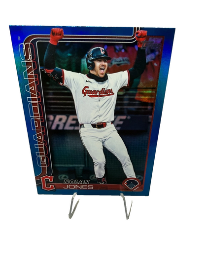 Nolan Jones 2025 Topps Update Series Blue Foil /150 #US341 Guardians