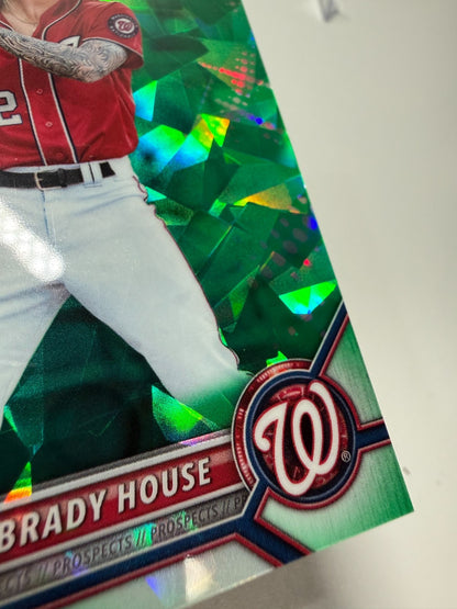 Brady House 2022 Bowman Draft Chrome Sapphire Green Refractor /50 #BDC-144