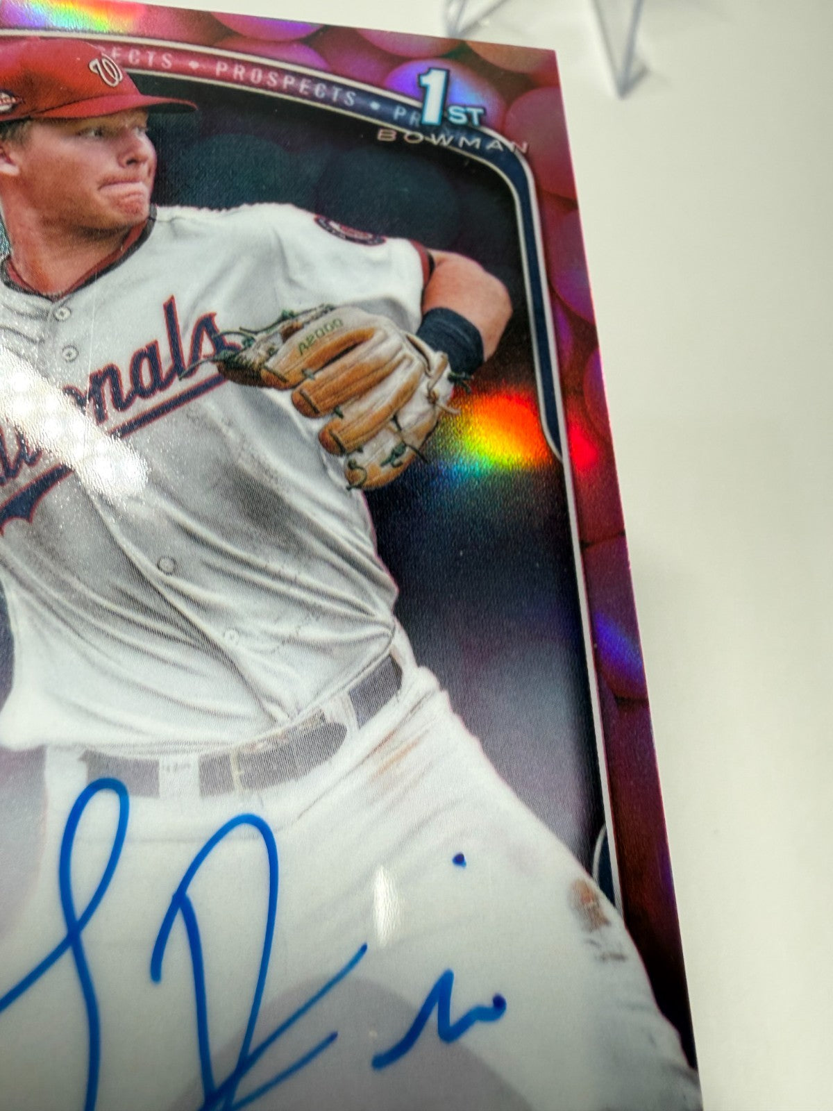Luke Dickerson 2025 Bowman Chrome 1st Snack Pack Bubble Gum Refractor Auto /5
