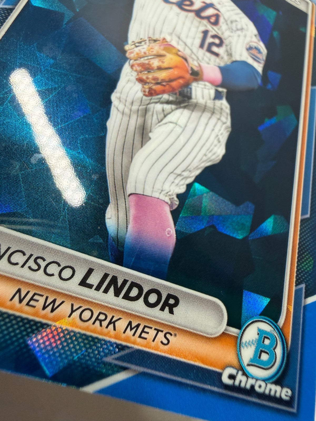 Francisco Lindor 2024 Bowman Chrome Sapphire Edition #35 Mets