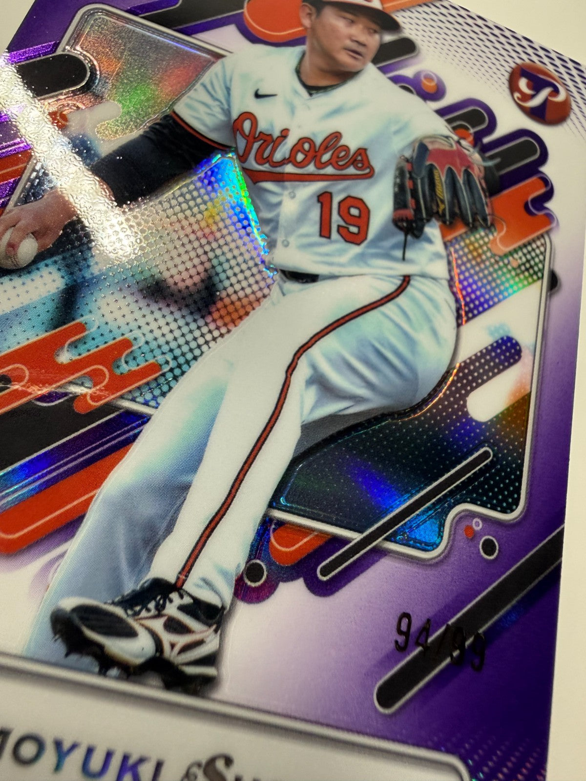Tomoyuki Sugano 2025 Topps Pristine Purple Refractor RC /99 #82 Orioles