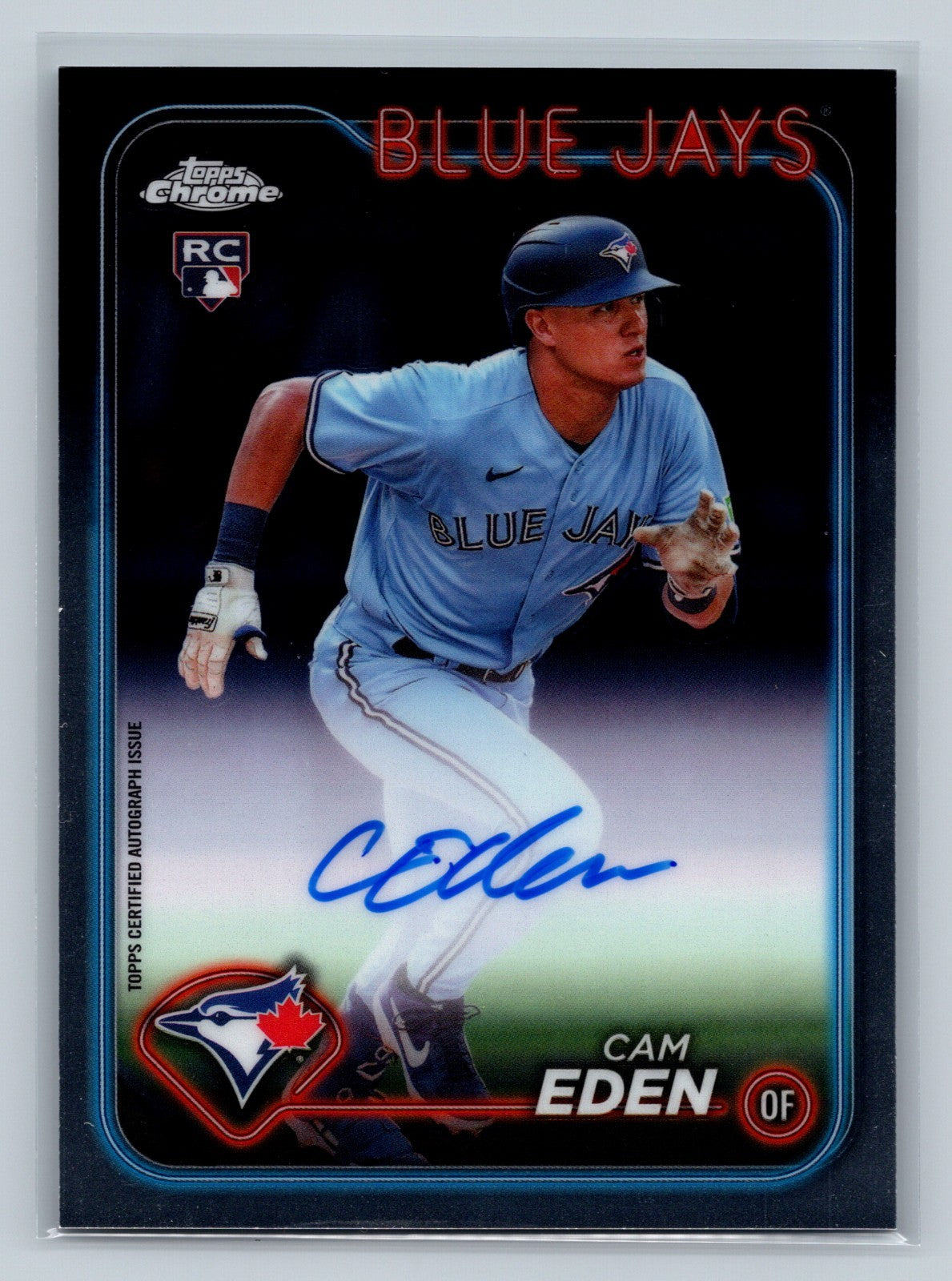 Cam Eden 2024 Topps Chrome Auto RC #RA-CE Blue Jays