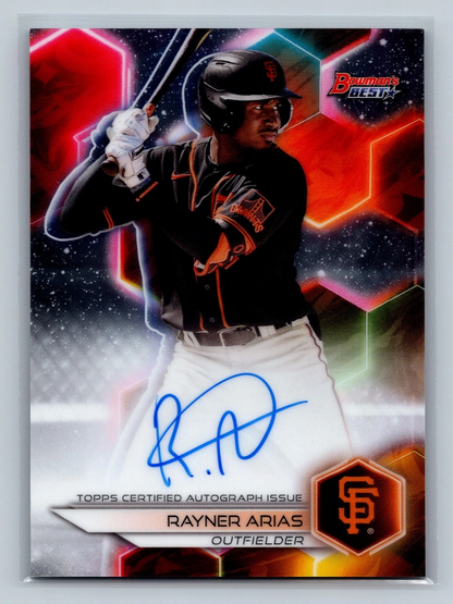 Rayner Arias 2023 Bowman's Best Auto #B23-RA Giants