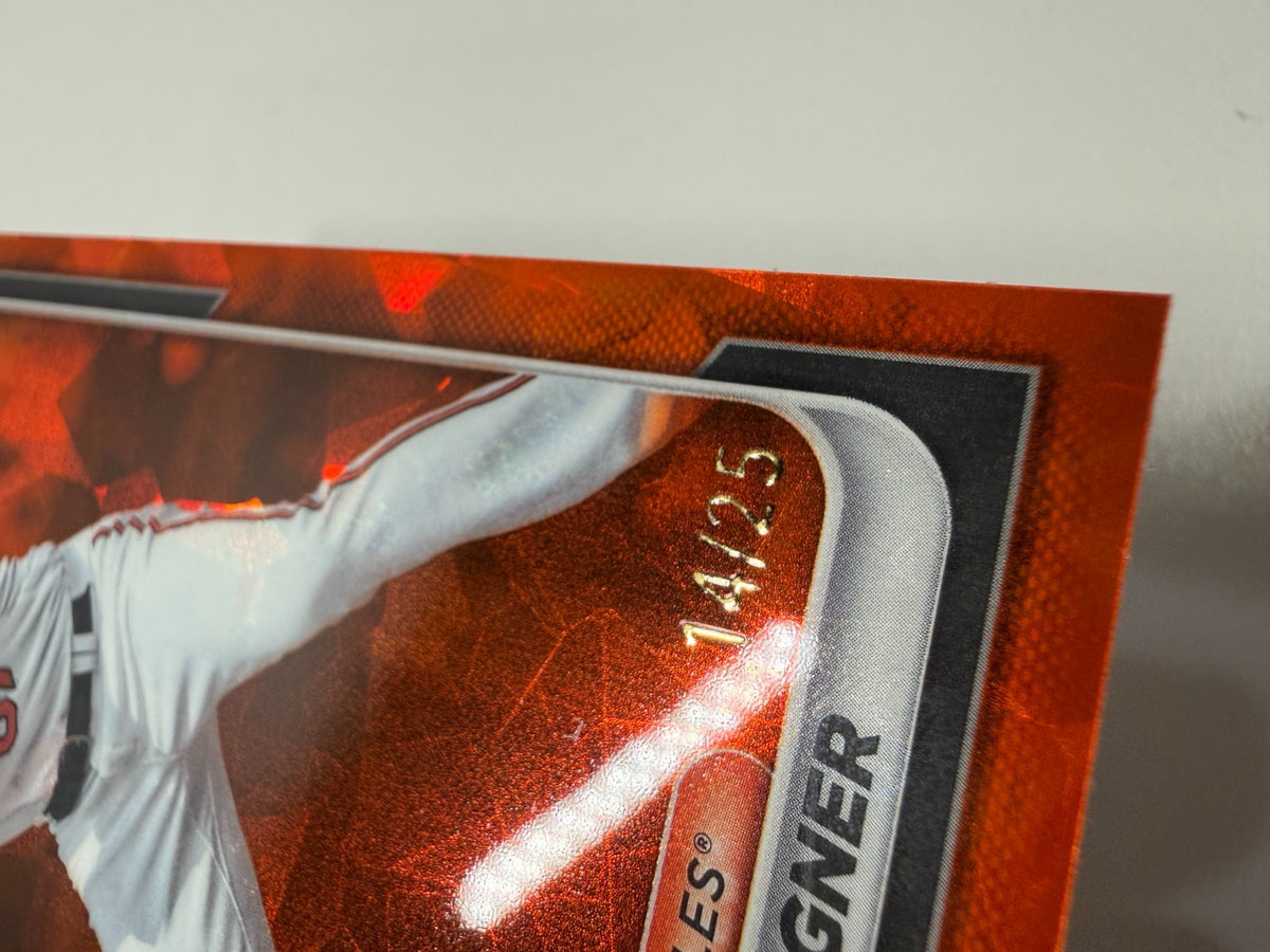 Max Wagner 2024 Bowman Chrome Prospect Sapphire Orange Refractor /25 #BCP-18