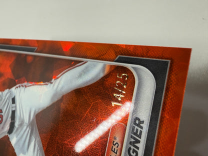 Max Wagner 2024 Bowman Chrome Prospect Sapphire Orange Refractor /25 #BCP-18