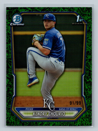 Kendry Chourio 2026 Bowman Chrome 1st Green Grass Refractor /99 #BCP-7 Royals