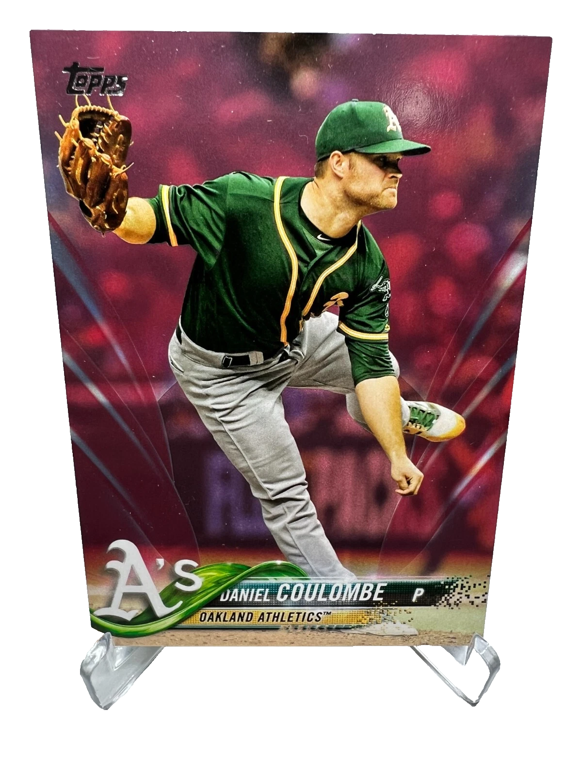 Daniel Coulombre 2018 Topps Mother's Day Pink Parallel /50 #60 Athletics