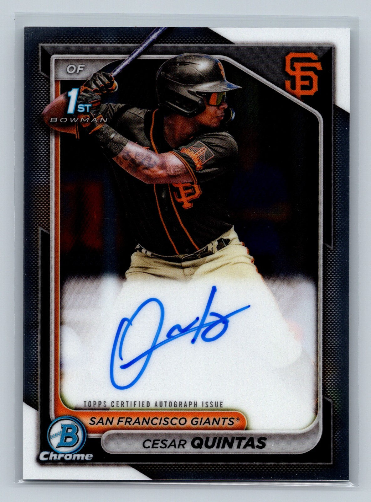 Cesar Quintas 2024 Bowman Chrome 1st Auto #CPA-CQ Giants