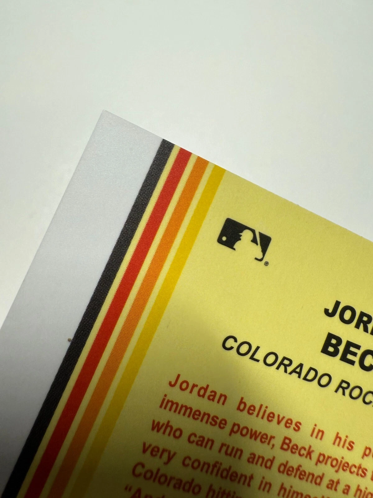 Jordan Beck 2024 Topps Brooklyn Collection Black RC /75 #5 Rockies