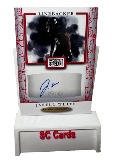 Jarell White 2021 Sage Premier Draft Red Auto #A184