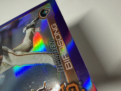 Hayden Birdsong 2025 Topps Holiday Chrome Purple Refractor RC /250 #HC85 Giants