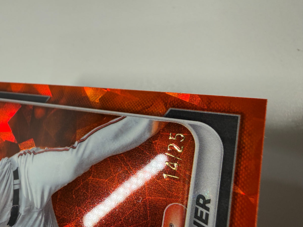 Max Wagner 2024 Bowman Chrome Prospect Sapphire Orange Refractor /25 #BCP-18