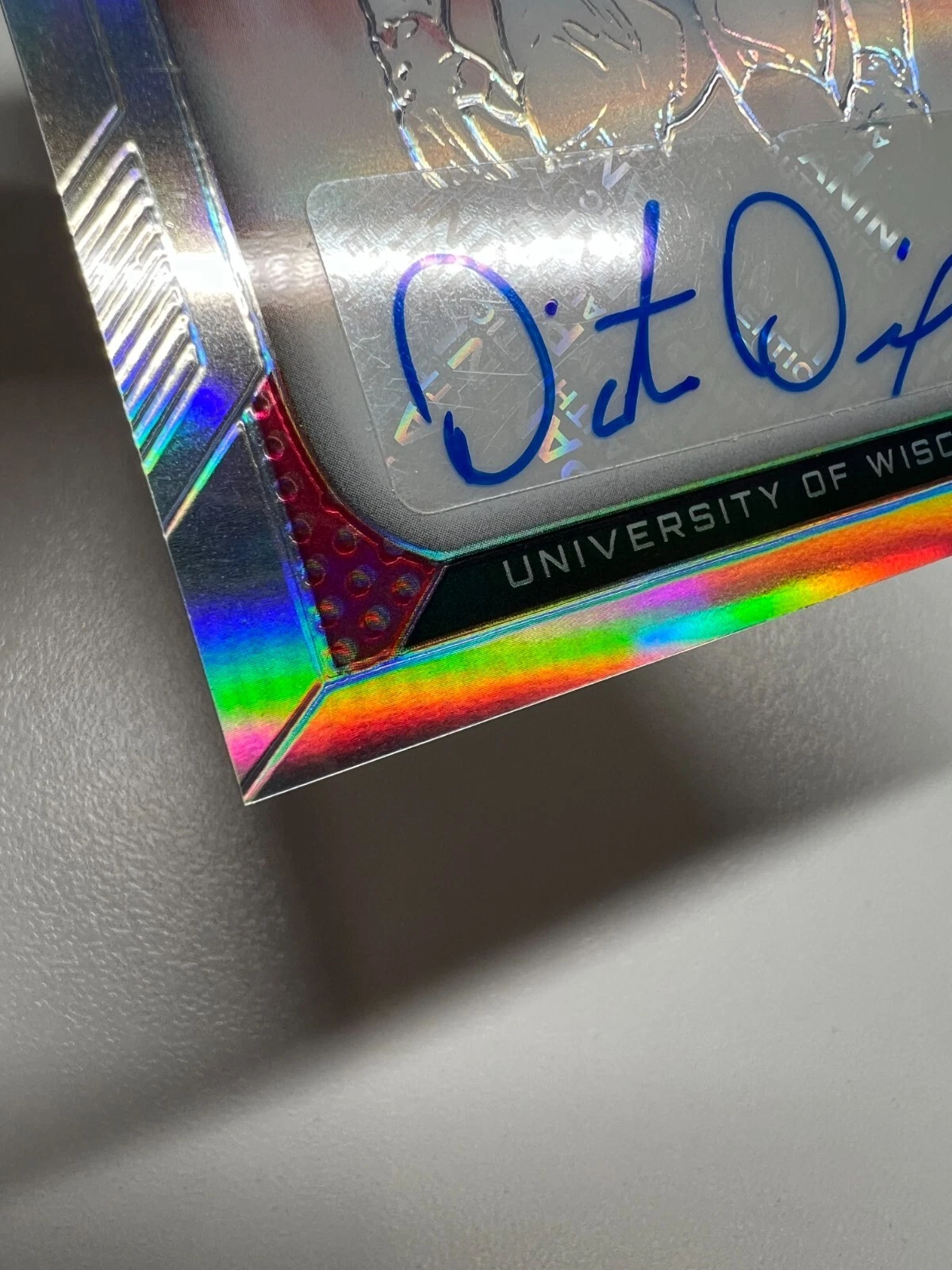 D'Cota Dixon 2019 Prizm Draft Picks Silver Prizm Auto RC #250 Badgers