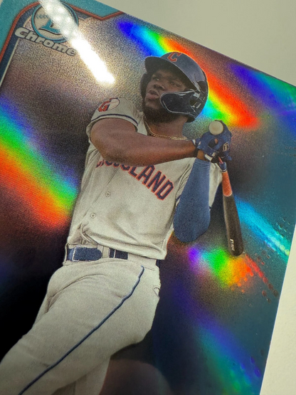 Jhonkensy Noel 2022 Bowman Draft Chrome Sky Blue Refractor #BDC-60 Guardians