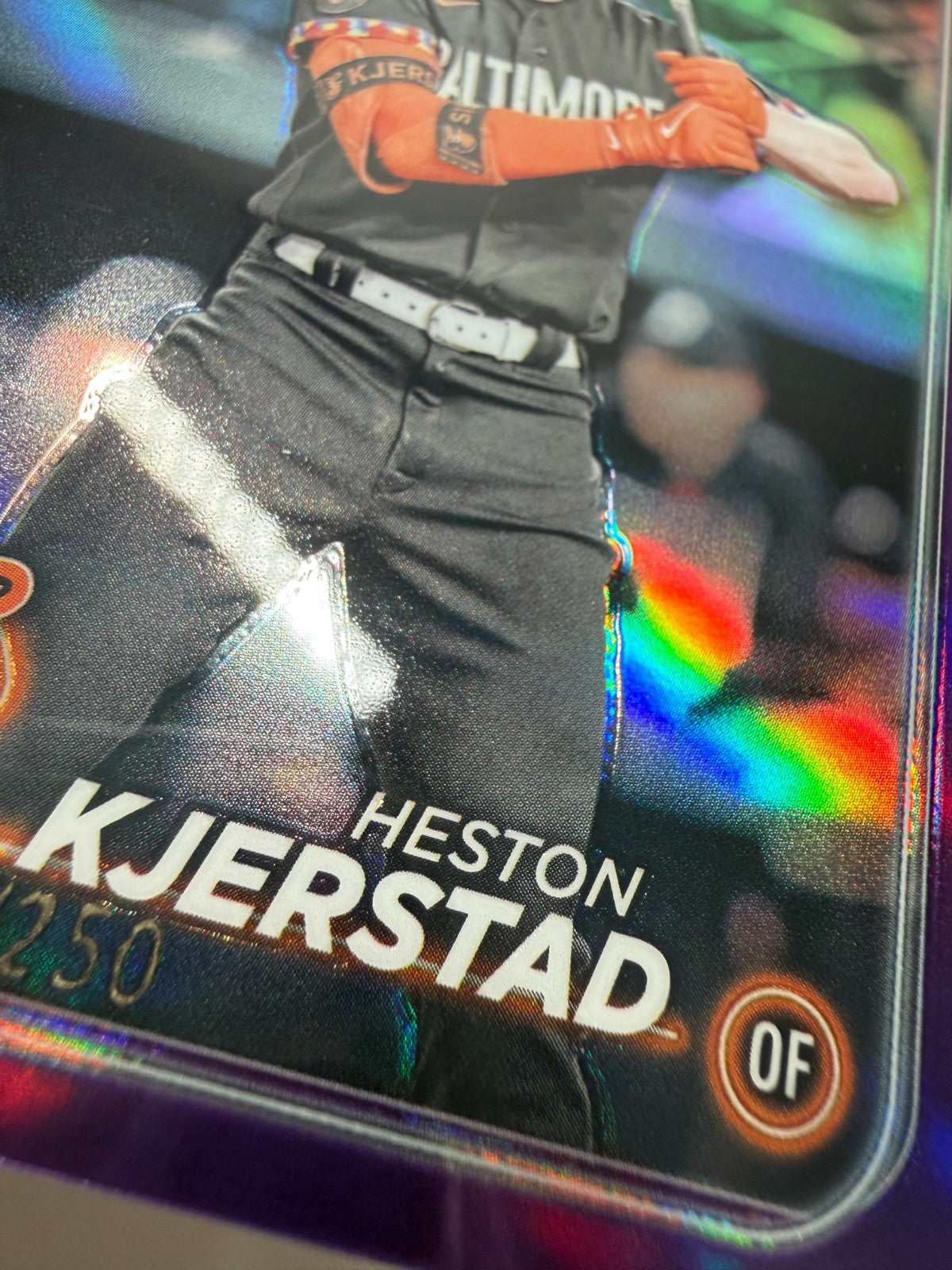 Heston Kjerstad 2024 Topps Chrome Purple Refractor RC /250 #142 Orioles