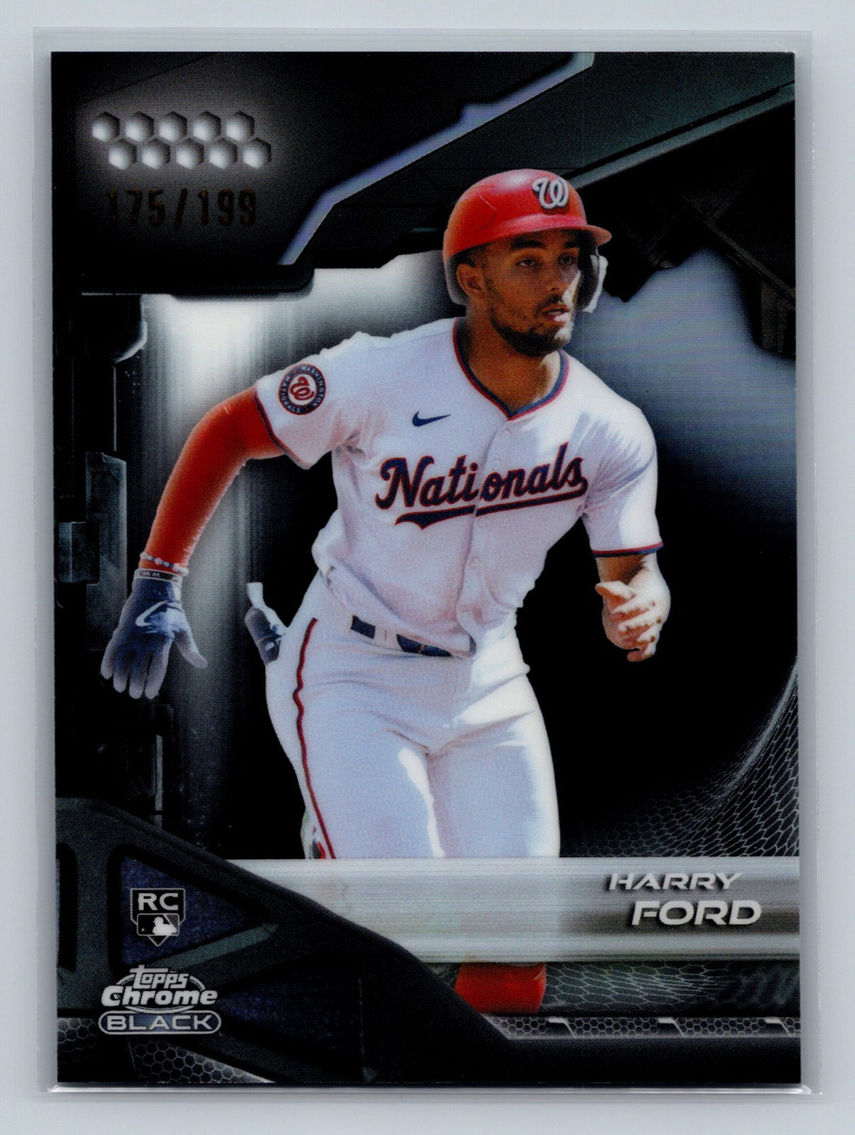 Harry Ford 2026 Topps Chrome Black Refractor RC /199 #79 Nationals