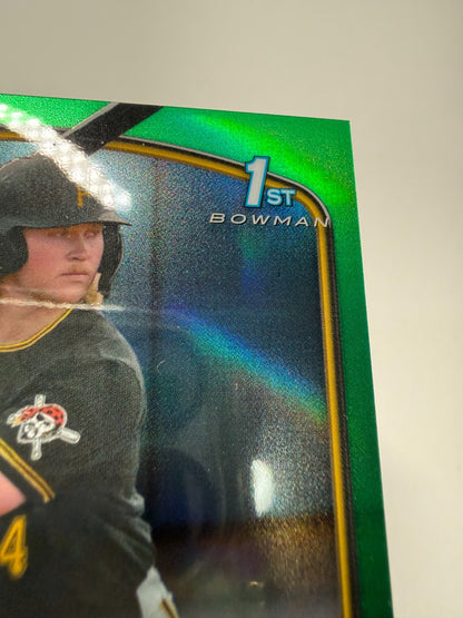Garret Forrester 2023 Bowman Draft Chrome 1st Green Refractor Auto /99 #CDA-GF