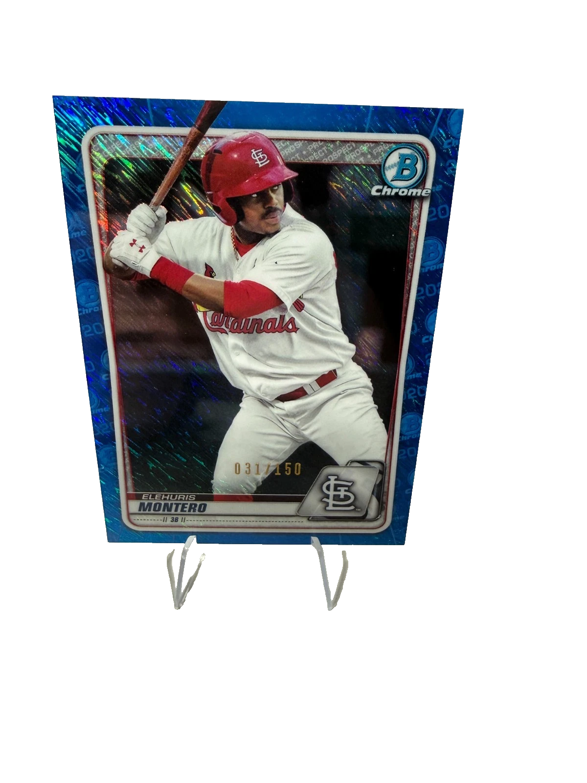 Elehuris Montero 2020 Bowman Chrome Prospect Blue Shimmer Refractor /150 #BCP-32