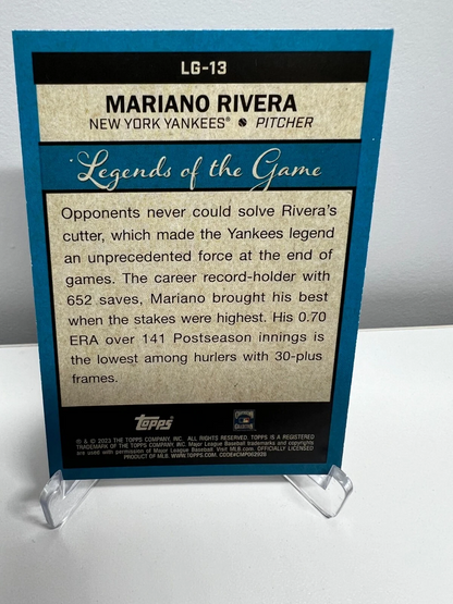 Mariano Rivera 2023 Topps Legends of the Game Silver Foil #LG-13 Yankees