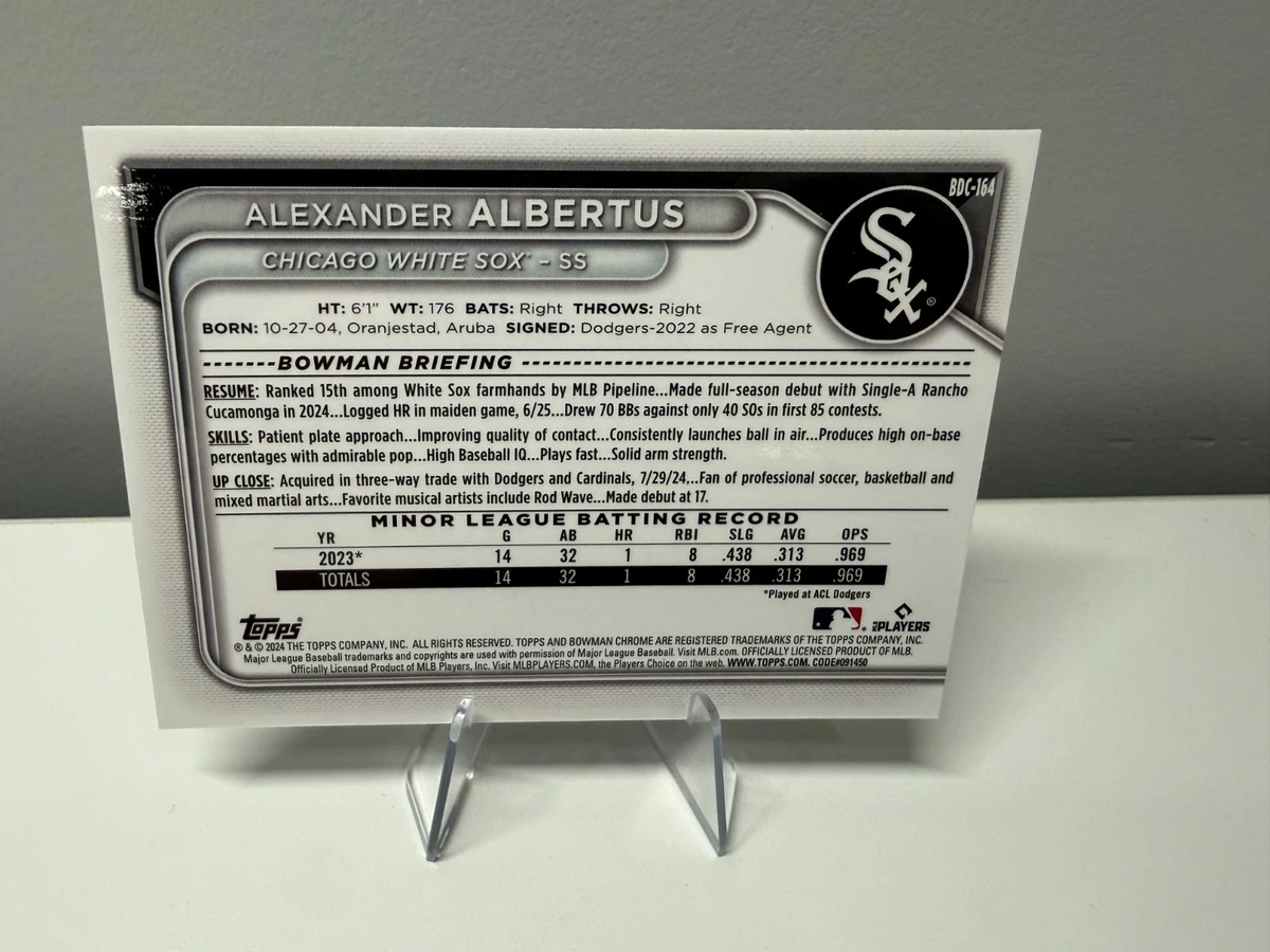 Alexander Albertus 2024 Bowman Draft Chrome Sparkle Refractor /200 #BDC-164