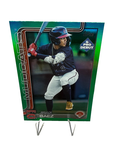 Juan Baez 2025 Topps Pro Debut Green Foil /99 #PD-91 Mudcats