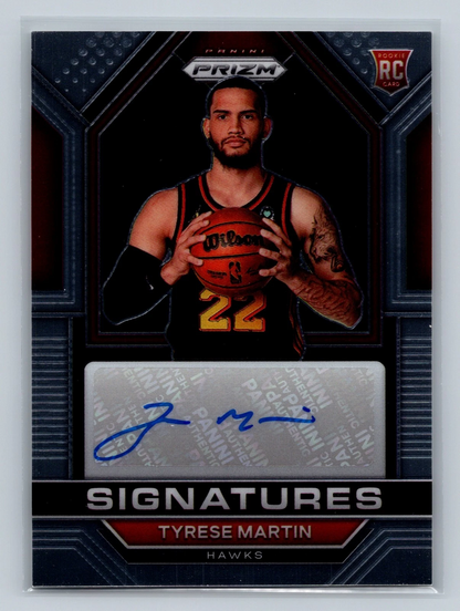 Tyrese Martin 2022-23 Panini Prizm Rookie Signatures Auto RC #RSI-TYM Hawks