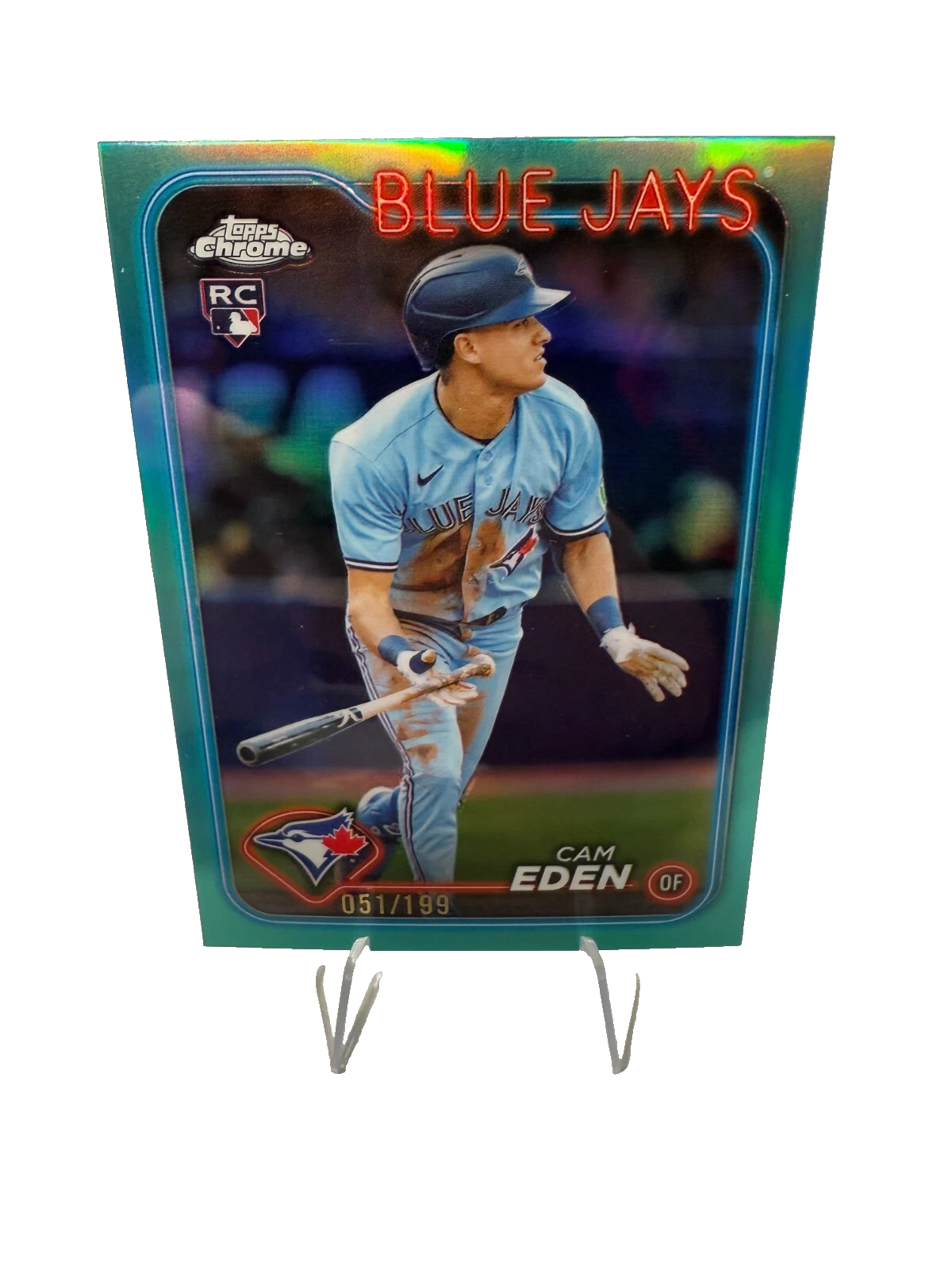 Cam Eden 2024 Topps Chrome Update Aqua Refractor RC /199 #USC96 Blue Jays