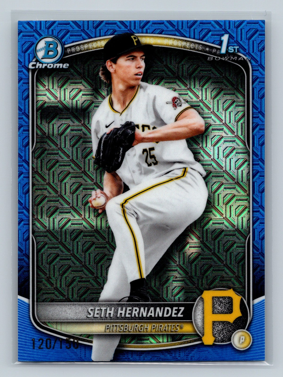 Seth Hernandez 2025 Bowman Draft Chrome 1st Blue Mojo Refractor /150 #BDC-25