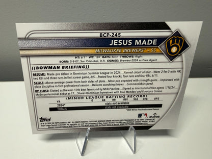 Jesus Made 2025 Bowman Chrome Prospect Sapphire Image Variation #BCP-245