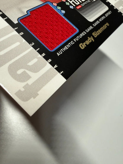 Grady Sizemore 2003 Bowman Draft Picks Fabric of the Future Relics #FF-GS
