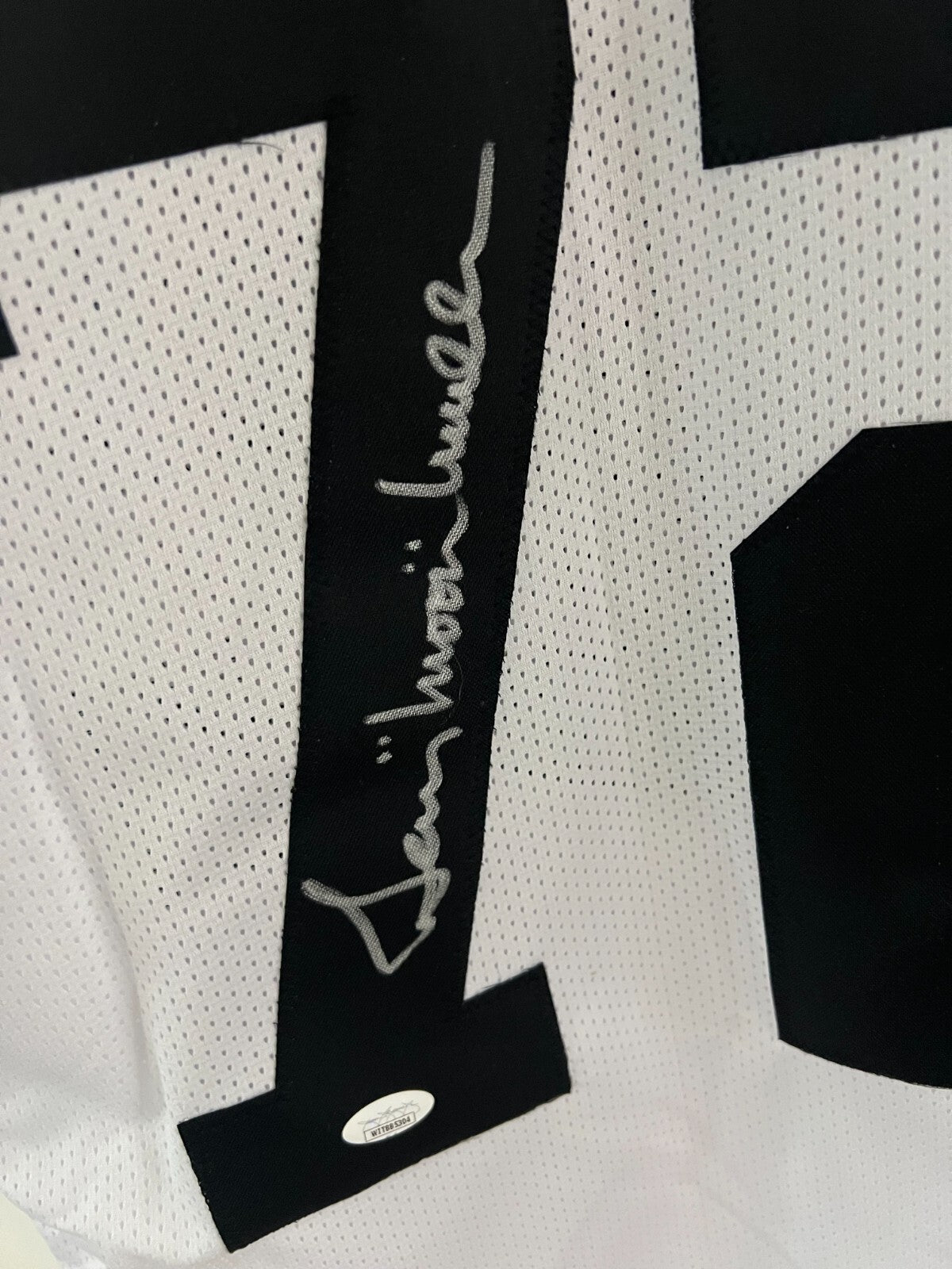 Gerry Mullins Pittsburg Steelers Signed Custom White Jersey COA AUTO JSA