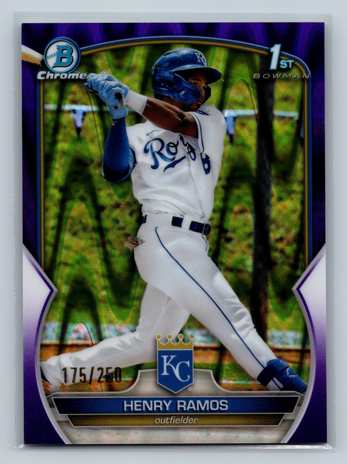 Henry Ramos 2023 Bowman Chrome 1st Purple RayWave Refractor /250 #BCP-96