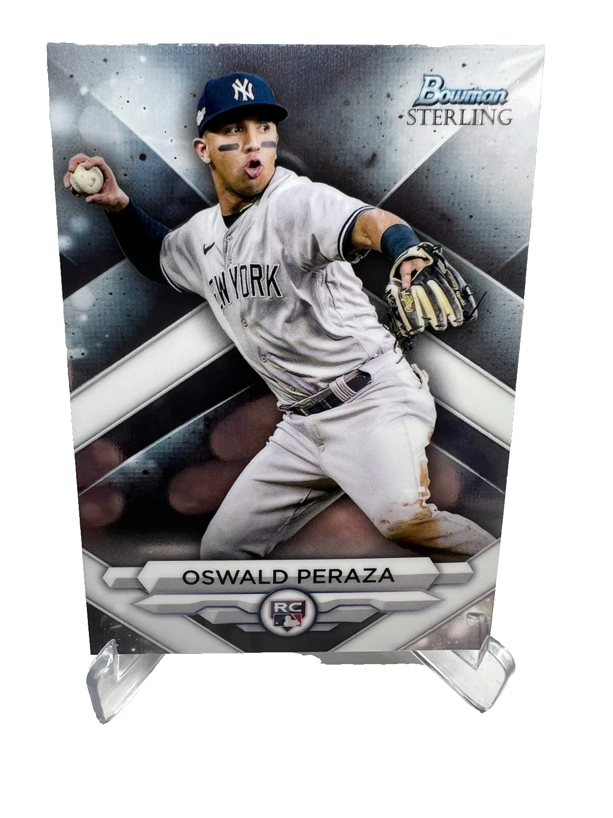 Oswald Peraza 2023 Bowman Sterling RC #BSR-30 Yankees