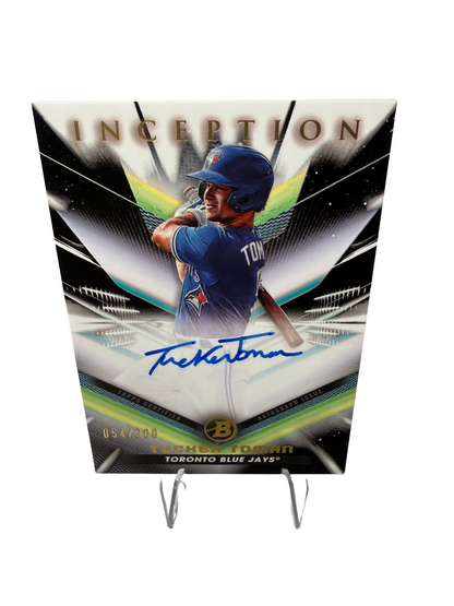 Tucker Toman 2023 Bowman Inception Auto /300 #BPA-TT Blue Jays