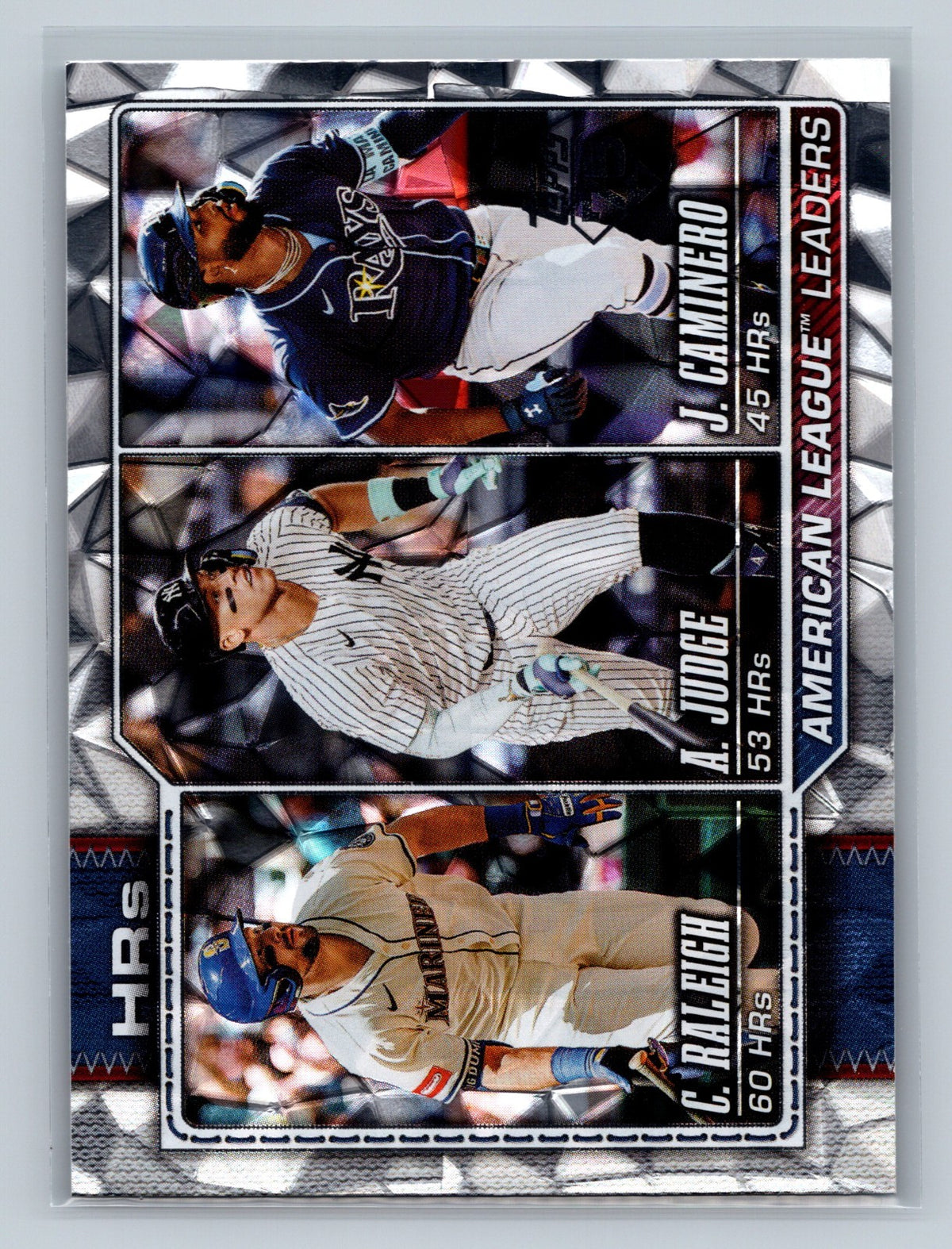 Cal Raleigh Aaron Judge Junior Cameniro 2026 Topps Series 1 Diamante Foil #38
