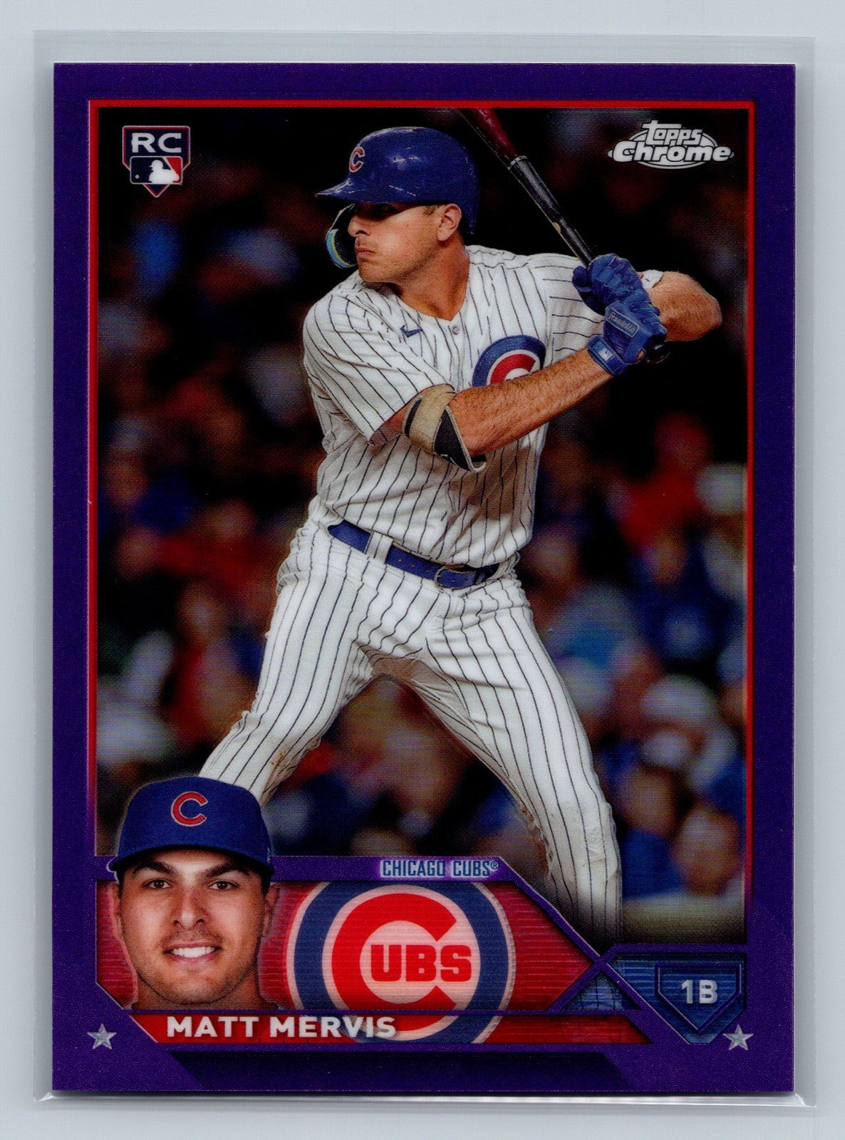 Matt Mervis 2023 Topps Chrome Update Purple Refractor RC /250 #USC112 Cubs