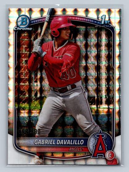 Gabriel Davalillo 2025 Bowman Chrome 1st Geometric Refractor /499 #BCP-178