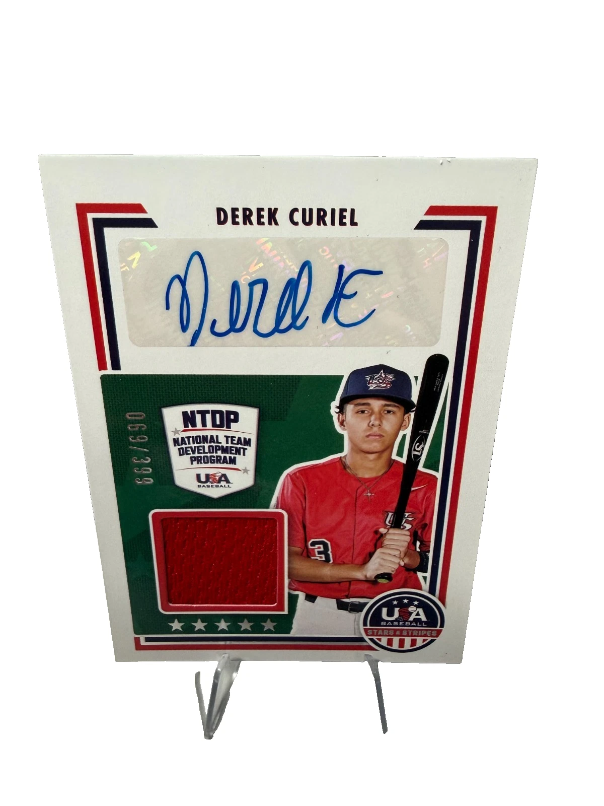 Derek Curiel 2022 Panini USA Stars & Stripes Signatures Auto /399 #SSS-DK