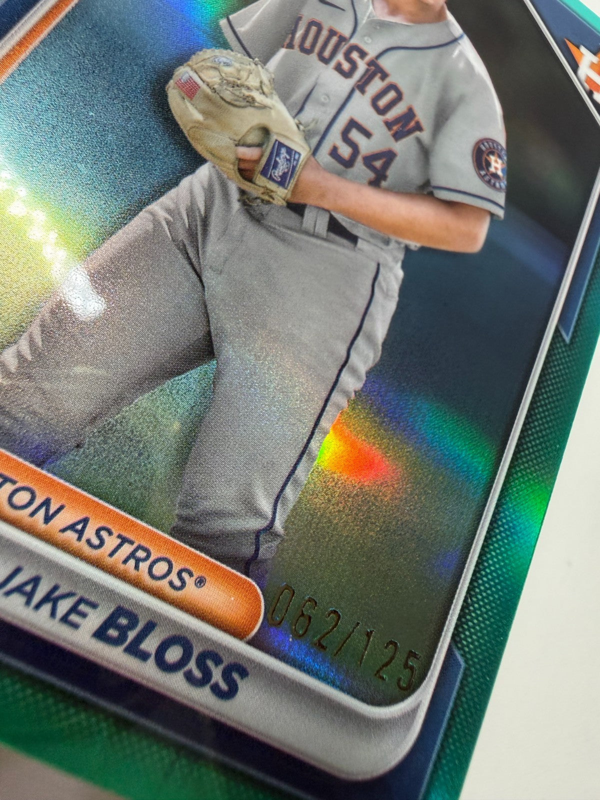 Jake Bloss 2024 Bowman Chrome 1st Aqua Refractor /125 #BCP-189 Astros