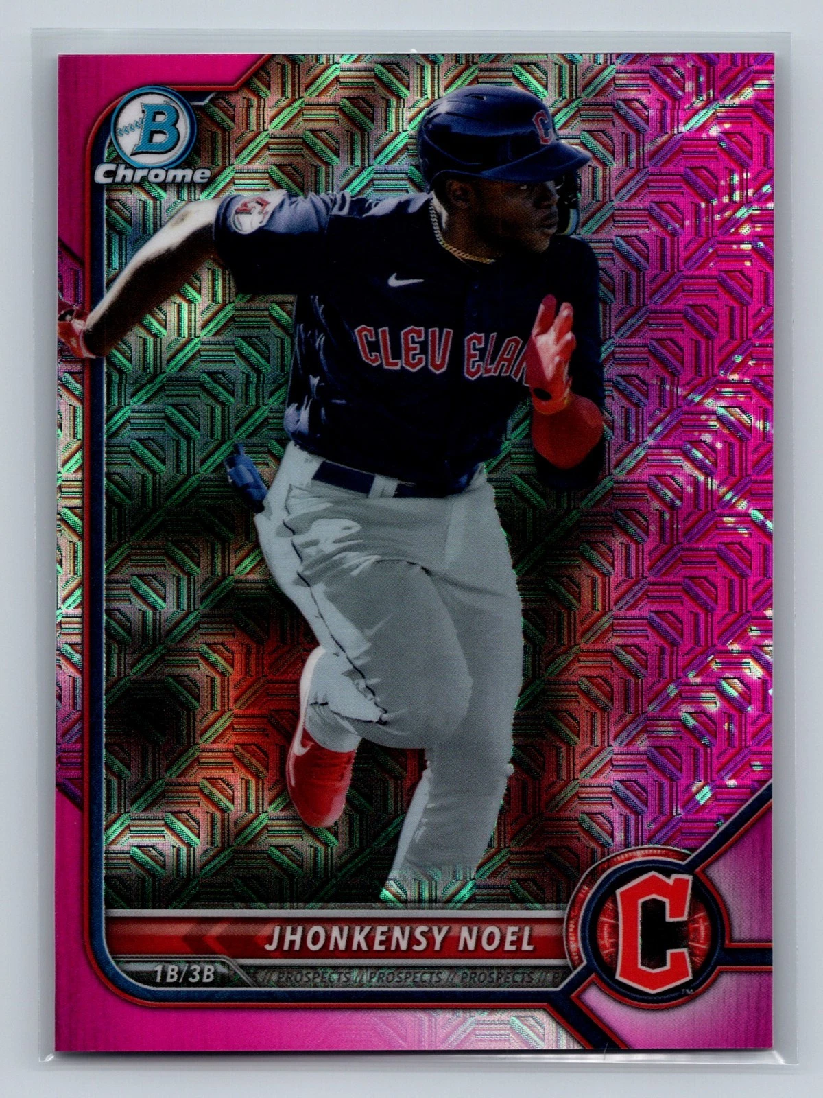 Jhonkensy Noel 2022 Bowman Chrome Prospects Fuchsia Mojo Refractor /199 #BCP-226